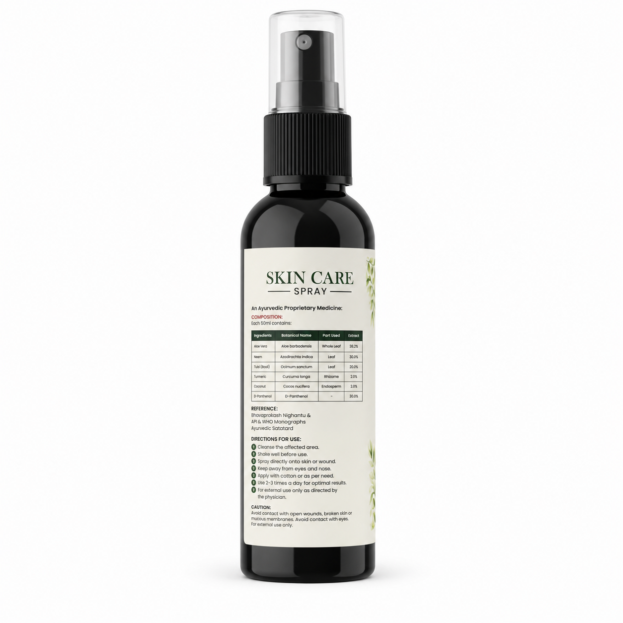 Astral Street Ayurvedic Skin Care Spray | Herbal Daily Skin Care Spray | Refreshing Spray for Dry, Itchy & Irritated Skin | 50 ml