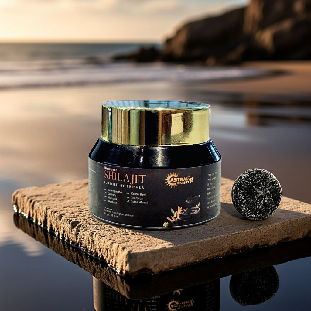Astral Street Pure Shilajit Resin with 7 Herbs | Himalayan Origin | 30 g