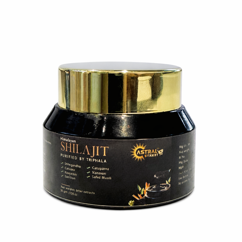 Astral Street Pure Shilajit Resin with 7 Herbs | Himalayan Origin | 30 g