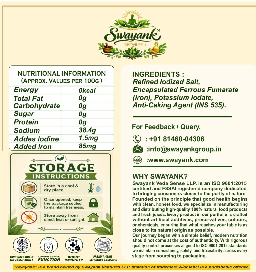 Swayank Veda Fortified Salt