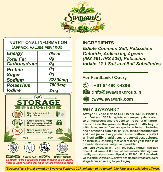 Swayank Veda   Low Sodium Salt